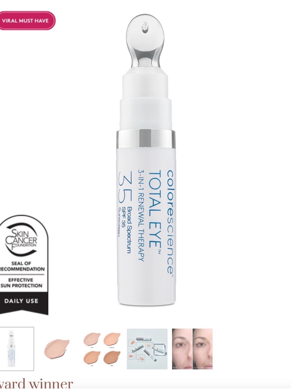 Total Eye 3-in-1 Renewal Therapy SPF 35 - FAIR